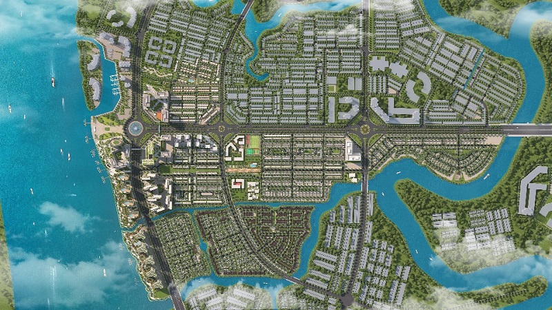 Quy hoạch dự án Izumi City nhìn từ trên cao