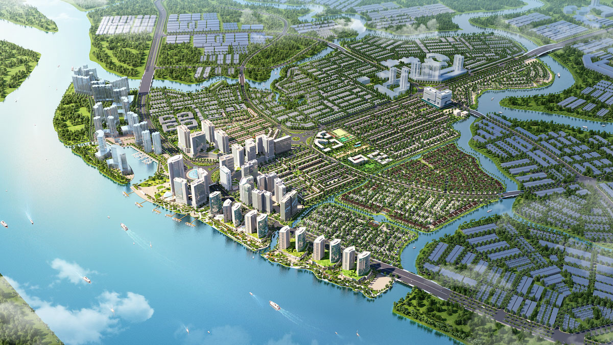 Phối cảnh dự kiến minh họa tổng thể khu đô thị Izumi City 170ha tại Biên Hòa, Đồng Nai